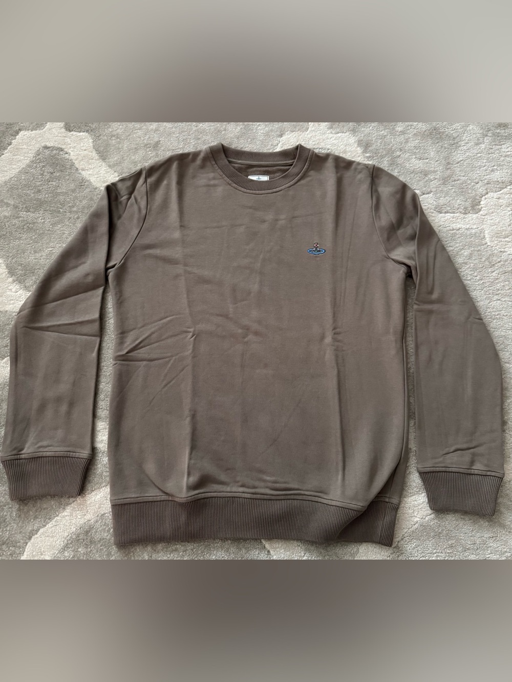 Vivienne Westwood Brown Crewneck Sweatshirt with Orb Logo